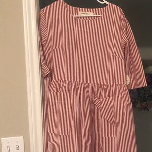 ROOLEE Hollis Pocket Dress in Firebrick